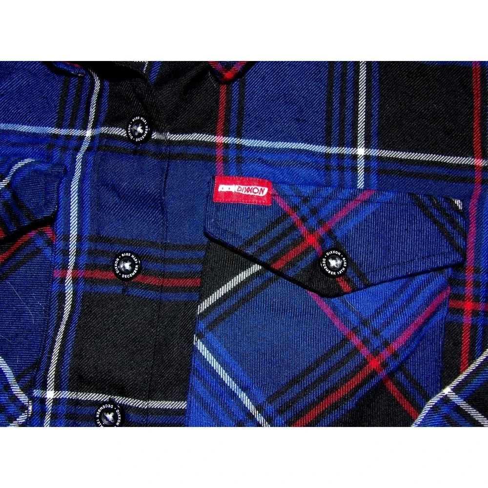 DIXXON Flannel Co. Camp Crystal Lake Plaid Button Up Shirt Women's Small - Picture 3 of 10